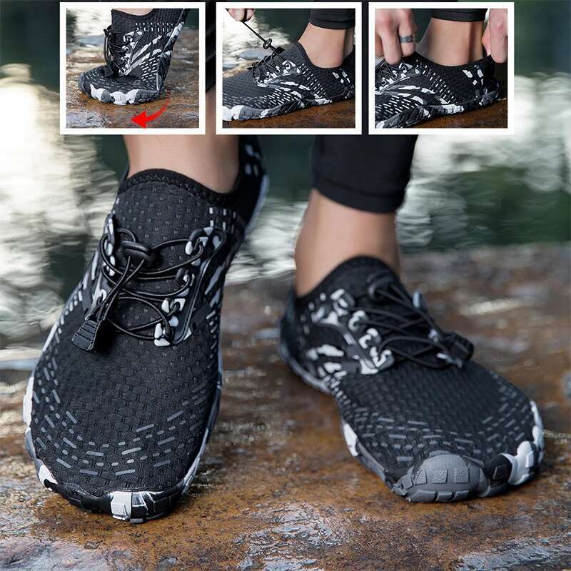 Adult Outdoor Simple Aqua Shoes Men Women Size 35-46 Comfortable Water Footwear for Beach And Pool