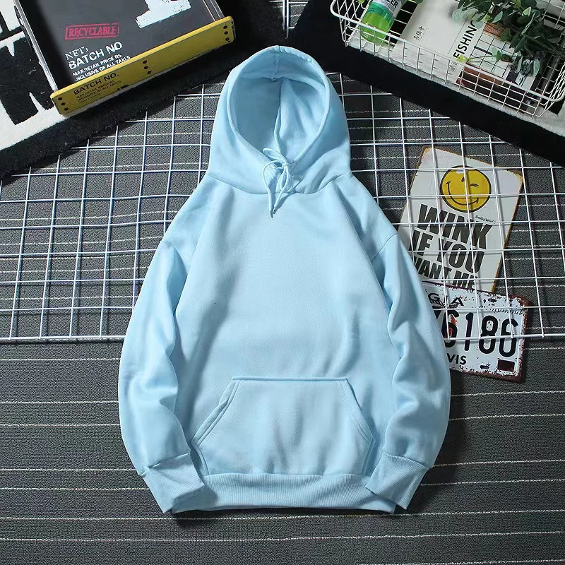 Blank Fleece Fashion Hoodies Men Pull Over Wholesale Hooded Sweatshirt Unisex Solid Hoodie In Bulk Sudaderas Con Capucha 250304