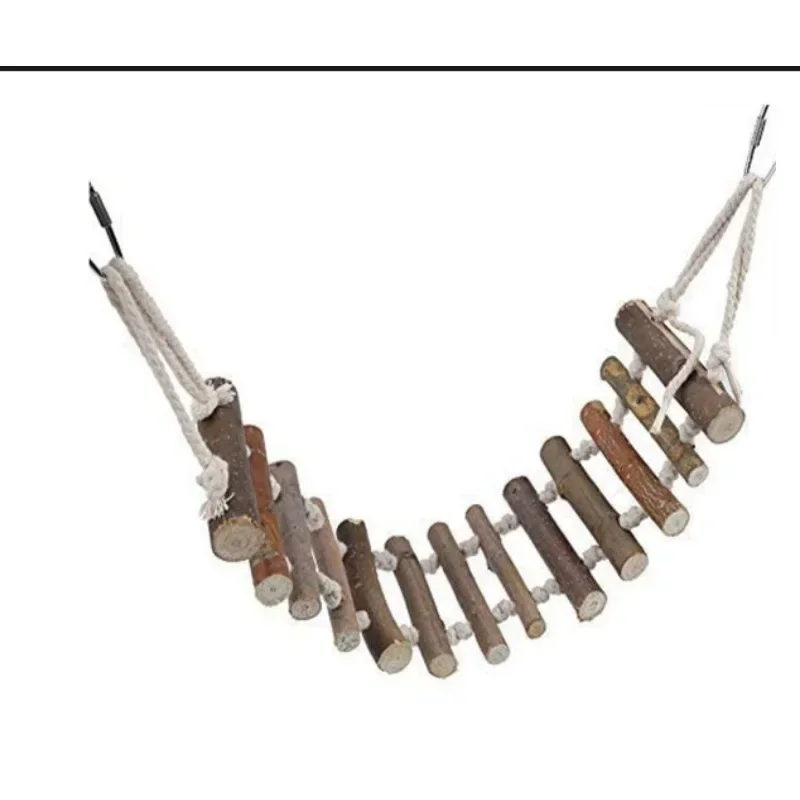 2025 new Xuanfeng Peony Toy Bird Apple Wood Climbing Ladder Flexible and Deformable Multi functional Parrot Stand