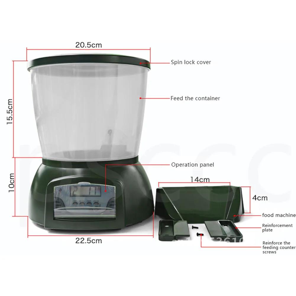 Automatic Pond Food Fish Feeder Dispenser Digital Accessories Method Aquarium With Feeder LCD Aquarium Timer