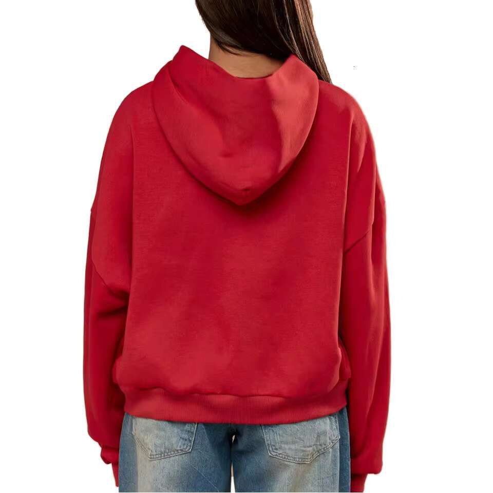 Spring And Autumn American Simple Casual Letter Hooded Bury White Unisex Sweatshirt Hoodie