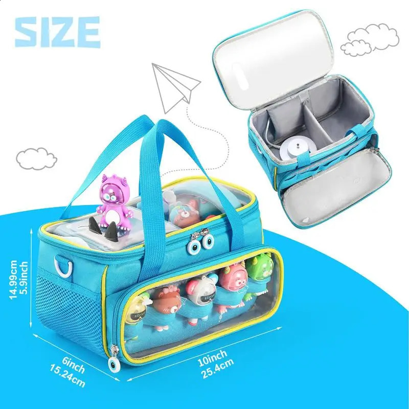 Ship from US Cute speaker storage bag to protect audio organizer with shoulder strap and joystick can be stored in a 250305FBB
