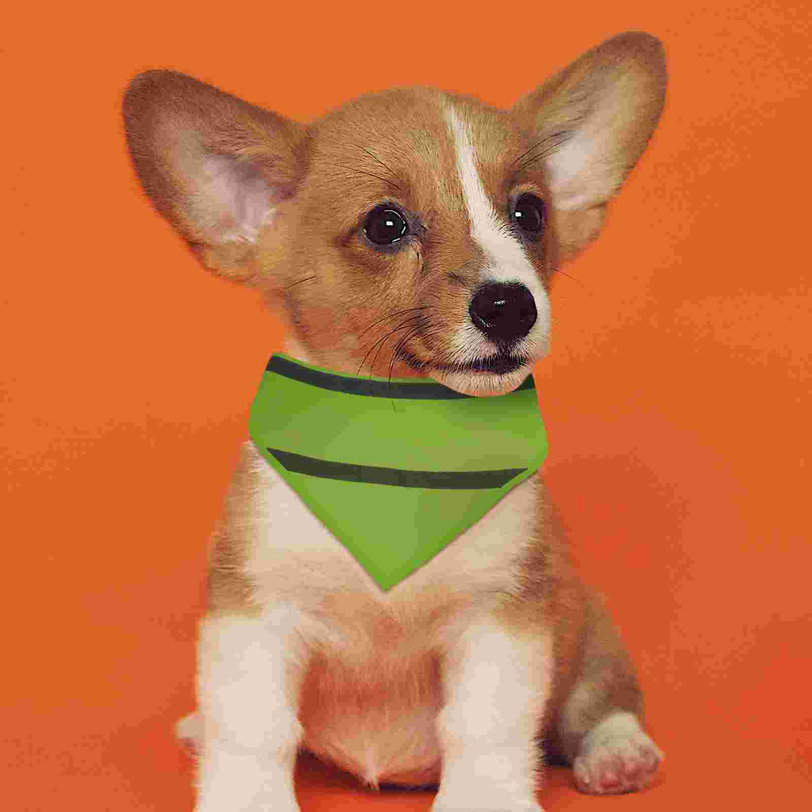 2 Pcs Pet Triangle Towel Big Dog Collar Bark Control Cooling Vest for Dogs Scarf Boys Reflective Bandana Safety Bandanas