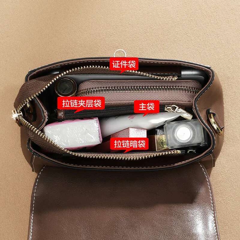 Niche Autumn Winter 2025 New Female Crossbody Wholesale Small Square With Leather Single Shoulder Bag Tid