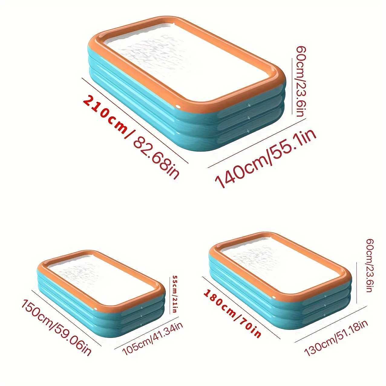 Easy-Setup Inflatable Swimming Pool for Family Fun - Durable Pvc Perfect for Backyard Water PartiesXJ250305
