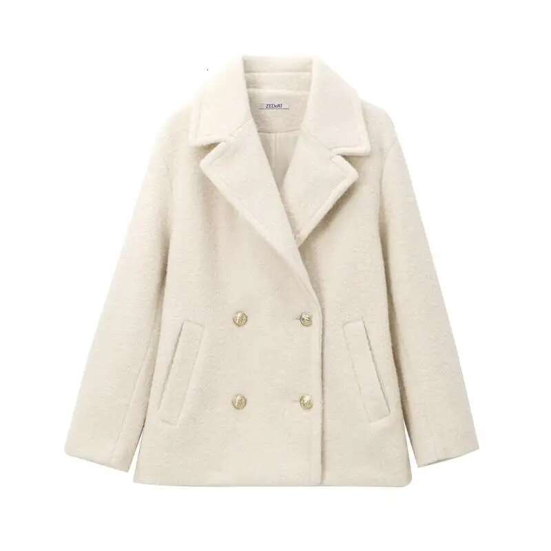 Winter Coat New Chic Loose Thick Lapel Warm Women's Jackets Elegant Fashion Youth Street Outerwear