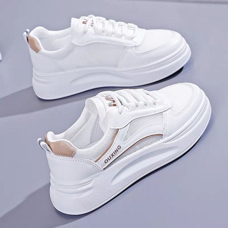 2025 new summer lightweight women's shoes designer women's flat bottomed breathable casual sports board shoes trendy casual shoes
