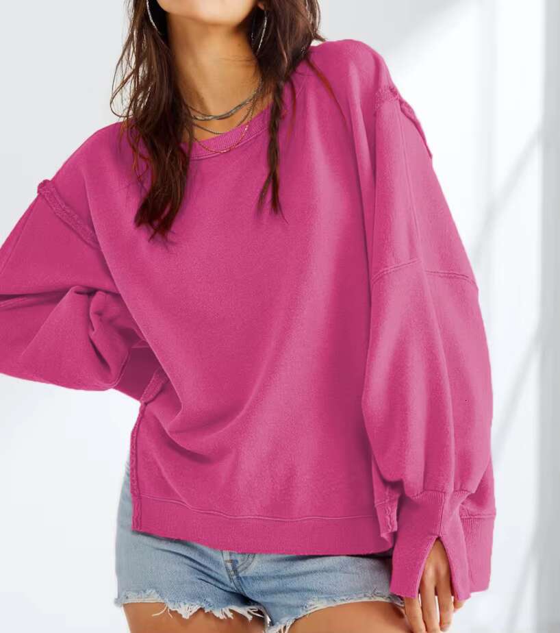 Heavyweight Blank Crewneck Sweatshirt High Quality Custom Oversized Women's Streetwear Hoodies