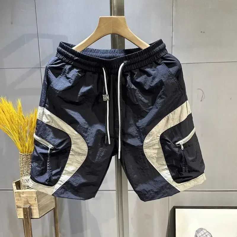 American Tool Quick Drying Summer Sports Shorts Mens Knitted Casual Pants Loose Basketball Pants Simple Fashion Campus Style T250305
