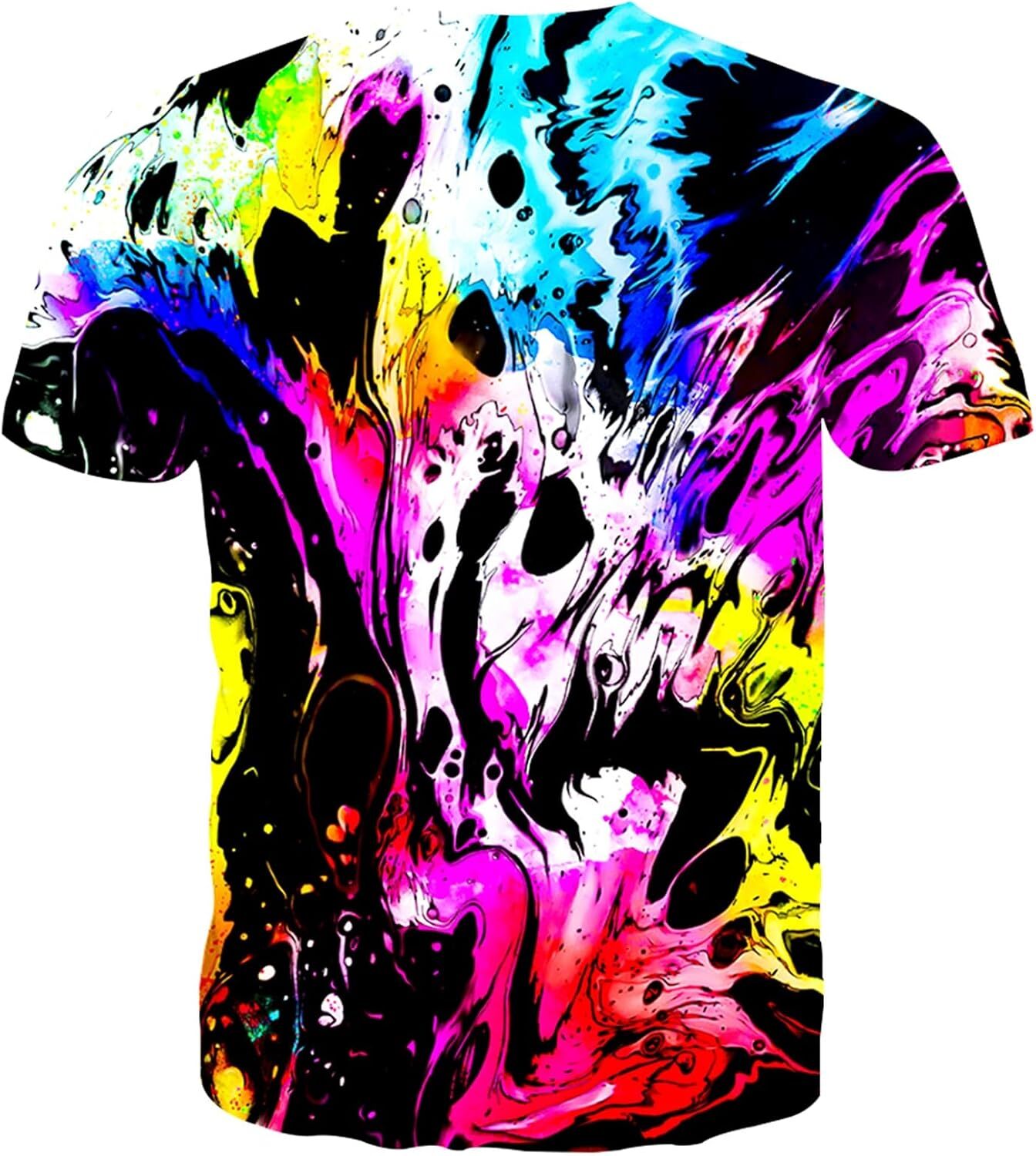 Mens T shirt Men's Women's Shirts Unisex 3D Graphic Print Fashion Novelty Casual Tops tee Casual tops summer clothes colored pattern