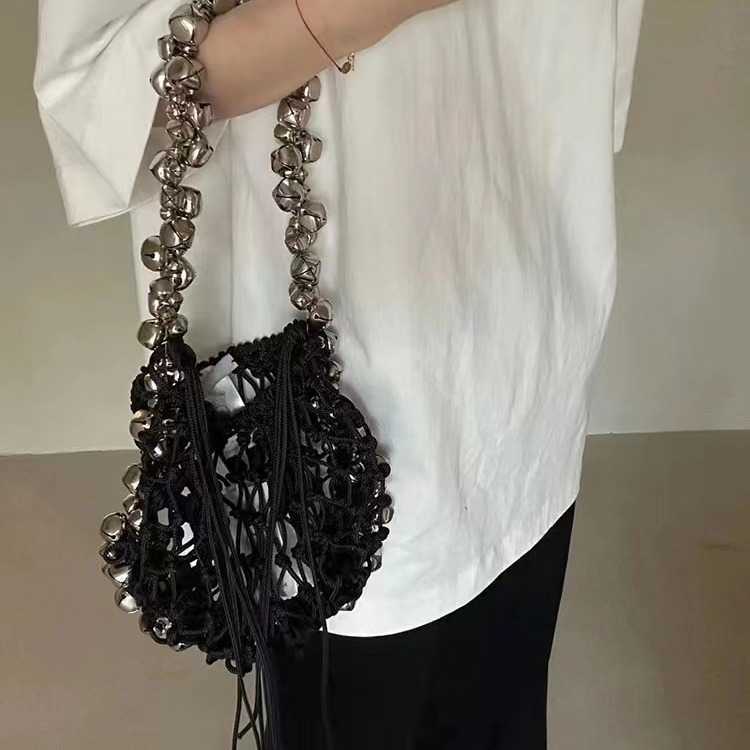 Spring/summer New Dark Niche Versatile Bell Bag, Single Shoulder Handbag, Women's Bag, Small Japanese and Korean Trendy Cloth Bag 250315
