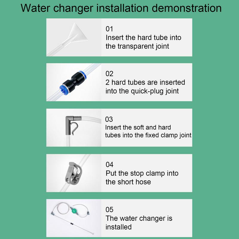 Fish Tank Gravel Vacuum Cleaner Aquarium Fish Tank Glass Cleaner Tool Shopping Center Home Siphon Equipment To Maintain Clear