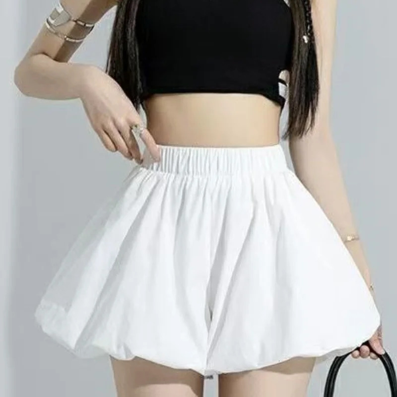 Sweet Girls Bloomers Casual Matching Elastic High Waist Ladys Pumpkin Shorts Y2K Girl Streetwear Korean Chic Puffed 250304
