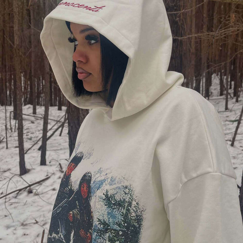 International Station Street Soldiers Casual Versatile Letter Embroidered Spring Printed Hoodie