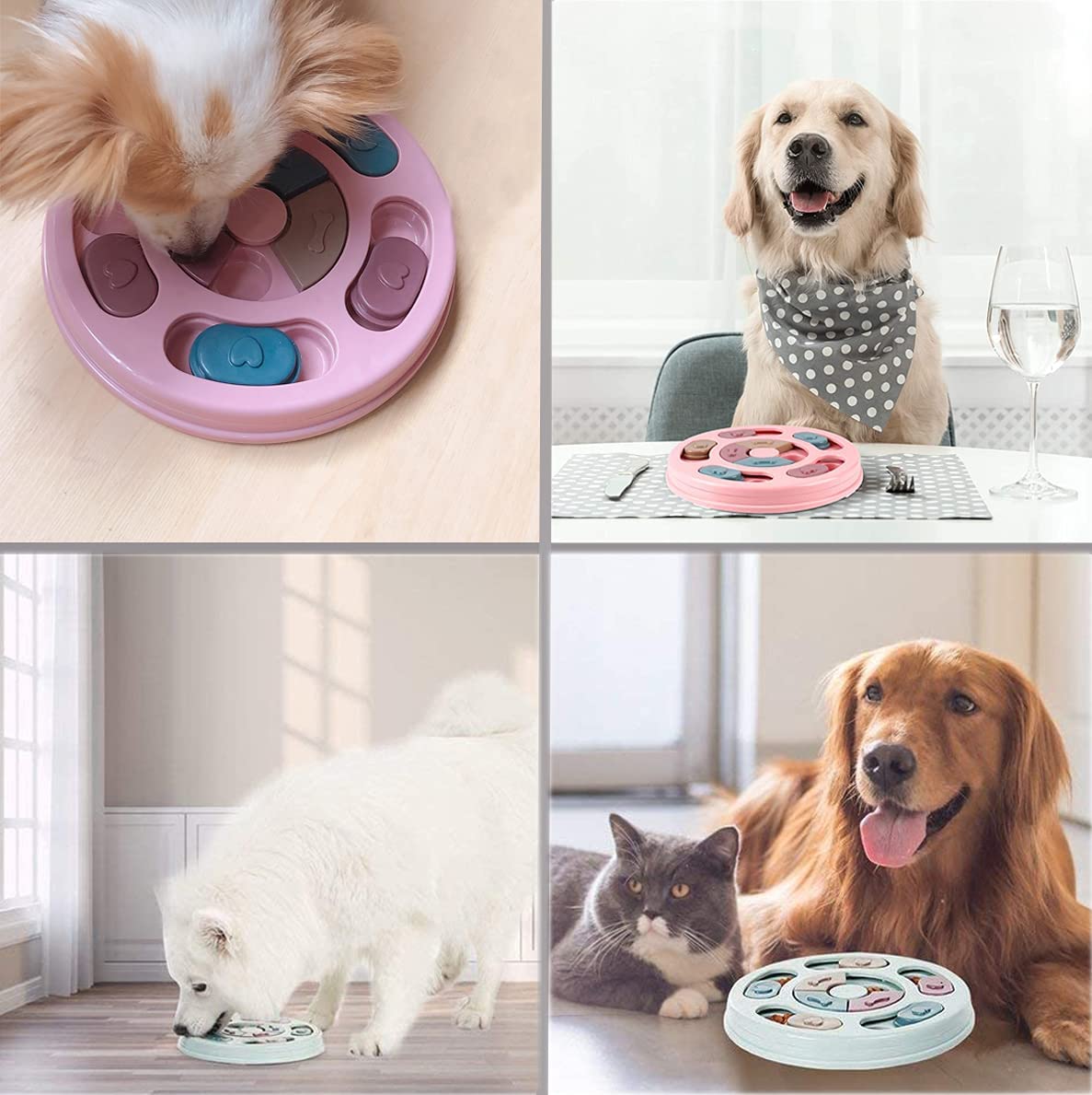 Automatic pet food dispenser cat feeder interactive pet Dog Treat Puzzle leakage food toys
