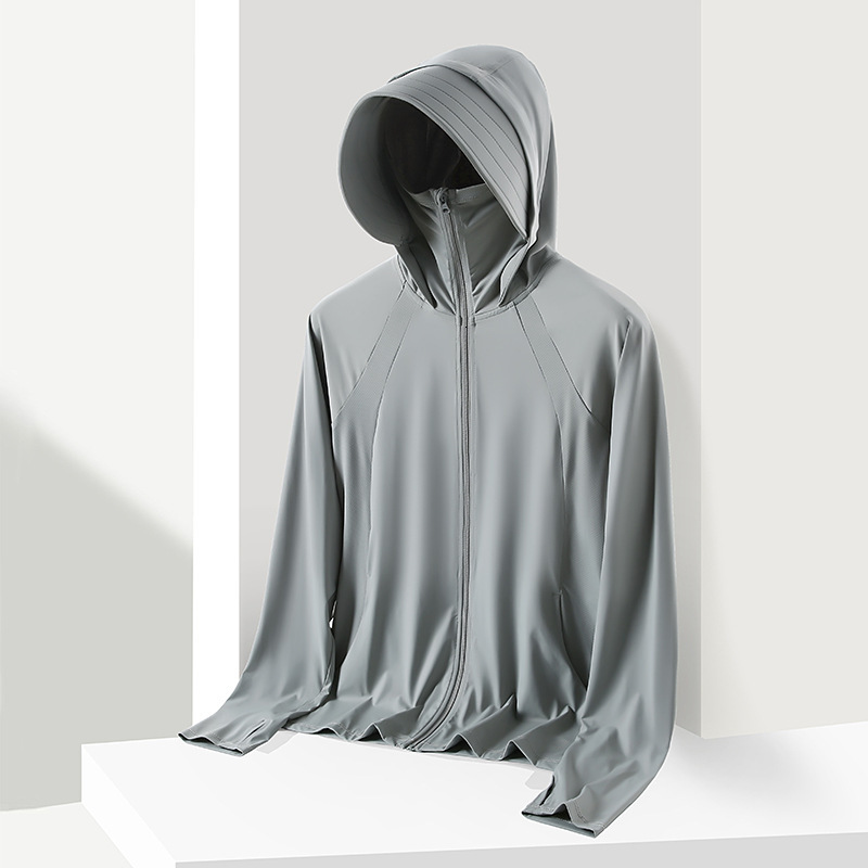 tracksuit Original yarn type for women, UPF50+ice sensitive summer ice silk women's outerwear, cycling travel sun protection clothing