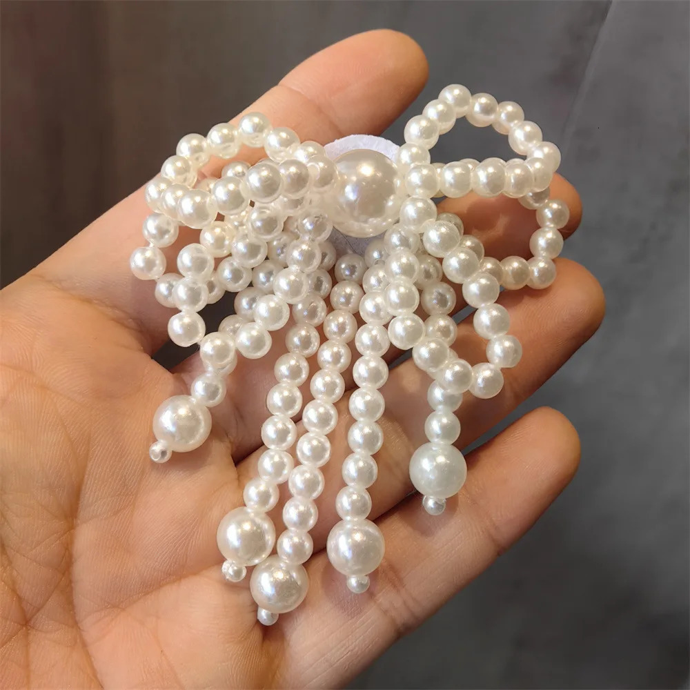 Fashion Lace pearl bow Shoe laces Charms for Sneakers Decorative Shoe Flower Buckle Premium Decorative Shoe Charm Accessories 250218