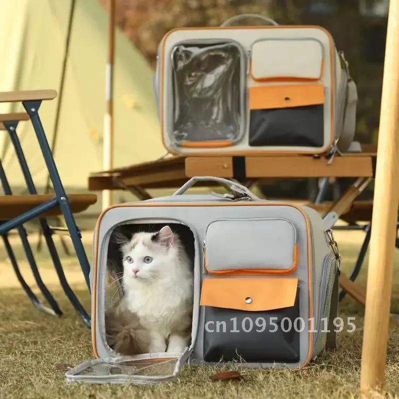Breathable,Cat Pet Transport Backpack,Portable Travel Bag,Large and Capacity,Three Sides durable Multifunctional Backpack,Thick