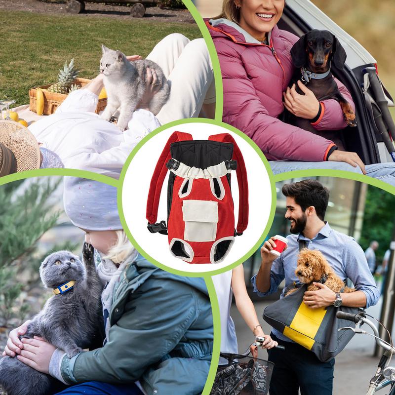 Dog Carrier Backpack Cat Adjustable Carrier Bag With Legs Out Portable Pet Supplies For Small Medium Dogs Puppy Accessories For