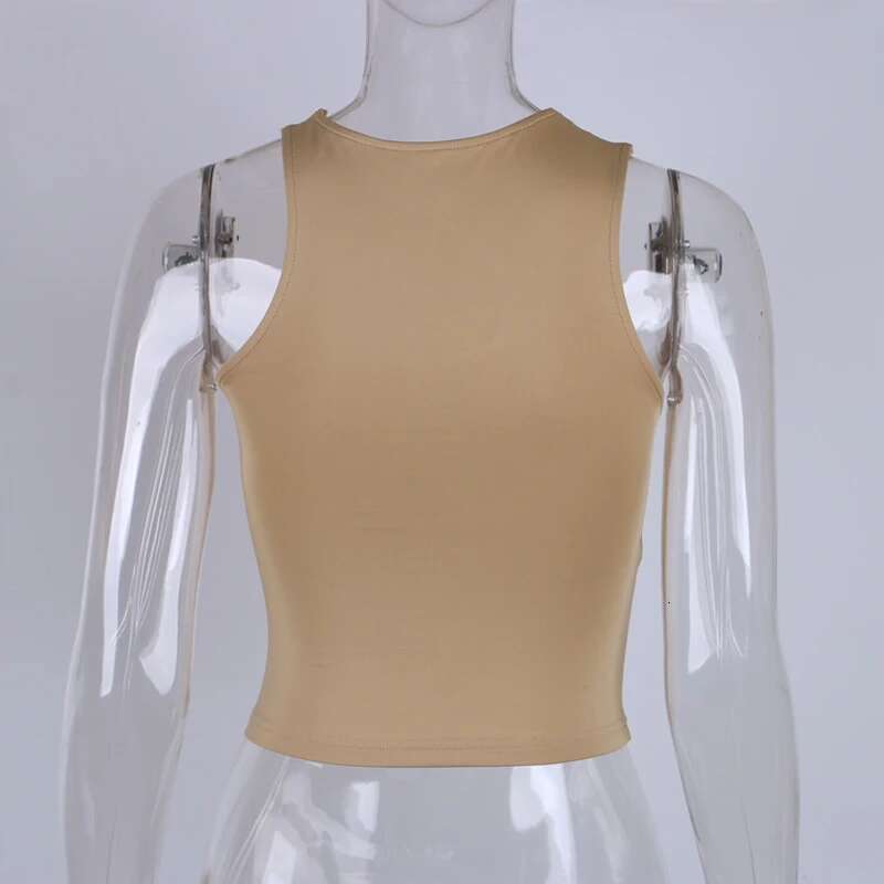 Out Cut Sexy Crop Off Shoulder Solid 2022 Skinny Sport Short Women Tank Irregular Summer Tube Tops KLMY