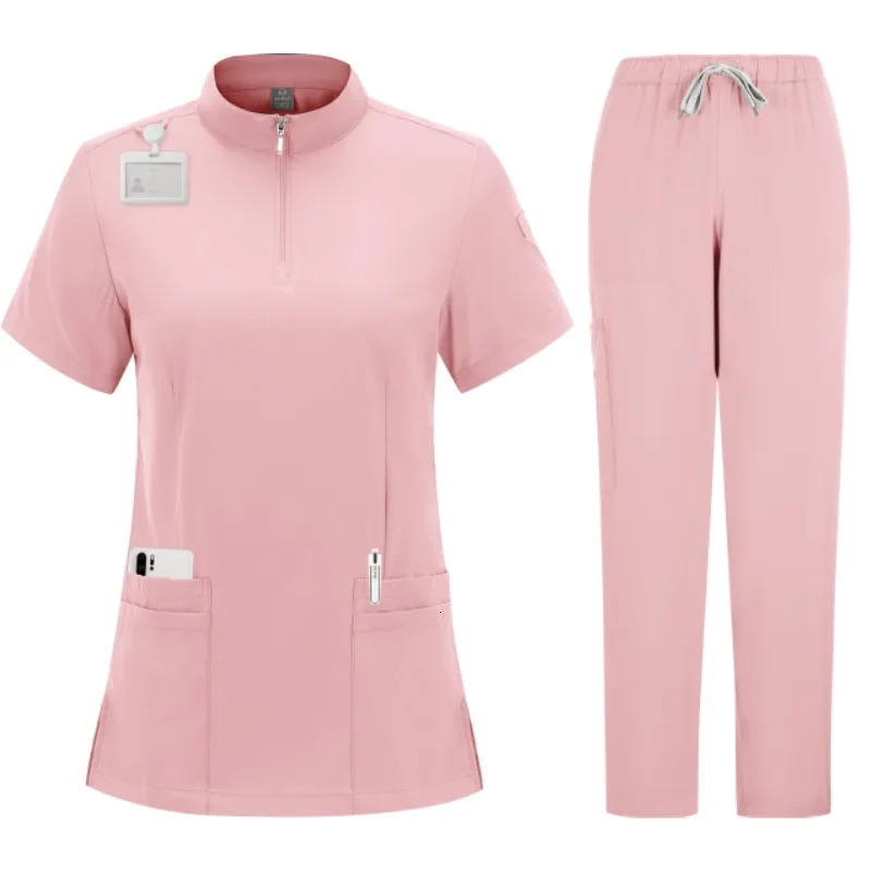 Hospital Scrub Suits Nurse Uniform Women Clothing for Doctor Scrub Set Beauty Work Clothes Surgery Top Pants 250304