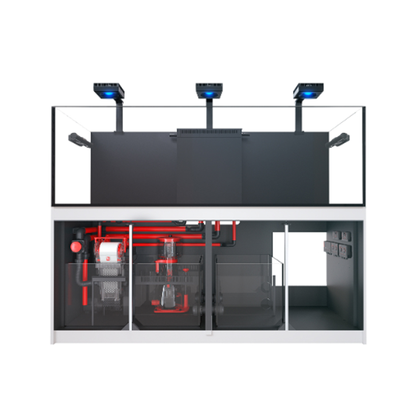 Red Sea fish tank luxury set large living room seawater partition coral ultra-white glass bottom filter aquarium