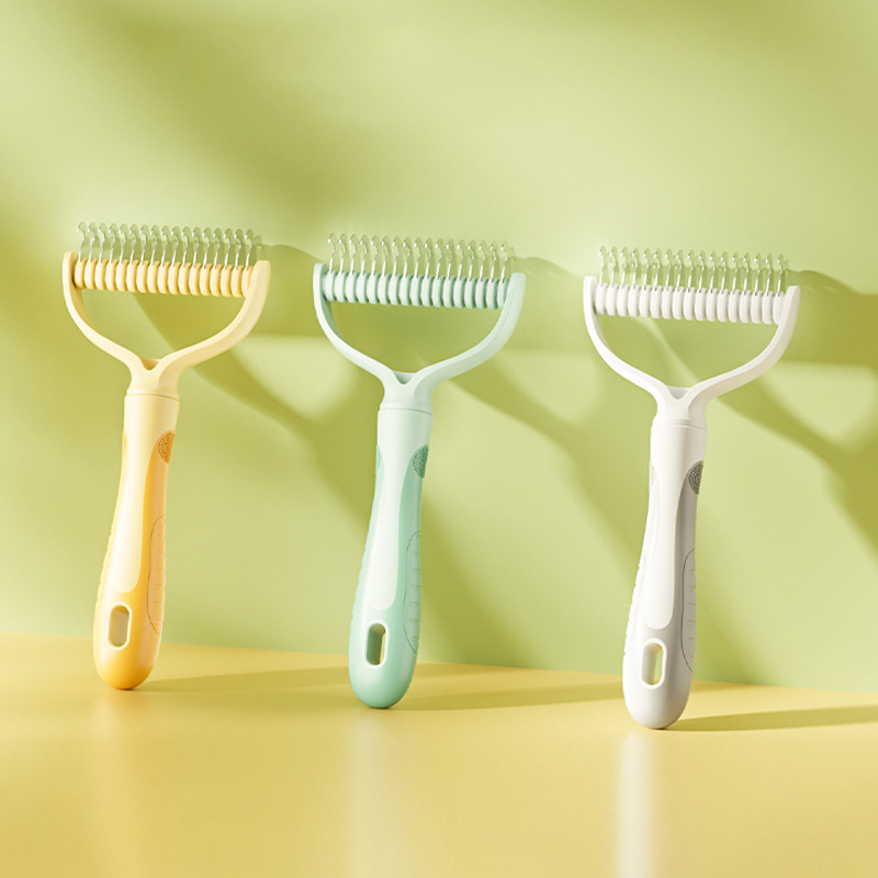 Dog Comb Stainless Steel Dog Brush Double-sided Combs for Cat Hair Knot Opening Pet Hair Remover Pet Grooming Knife Dogs Brush