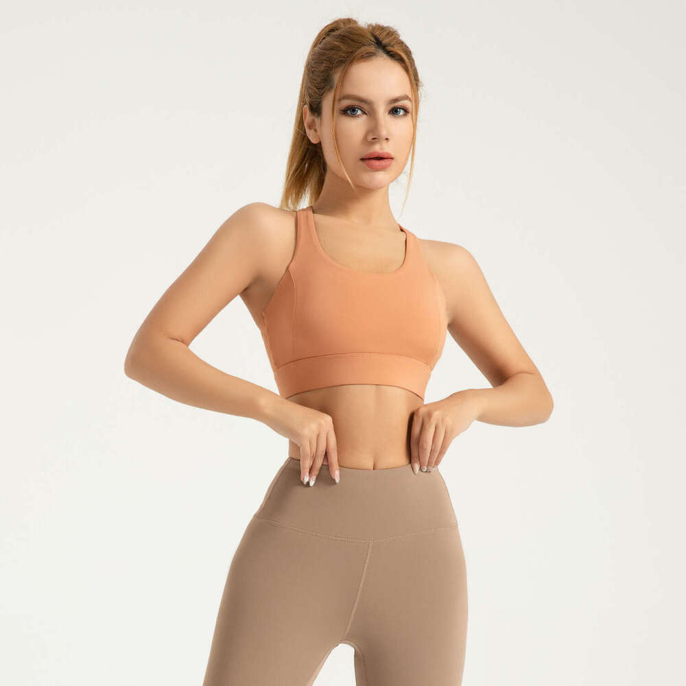 Special Zone Hole Feeling Yoga Breathable Back Buckle High Strength Shockproof Gathering Sports Bra KLMY