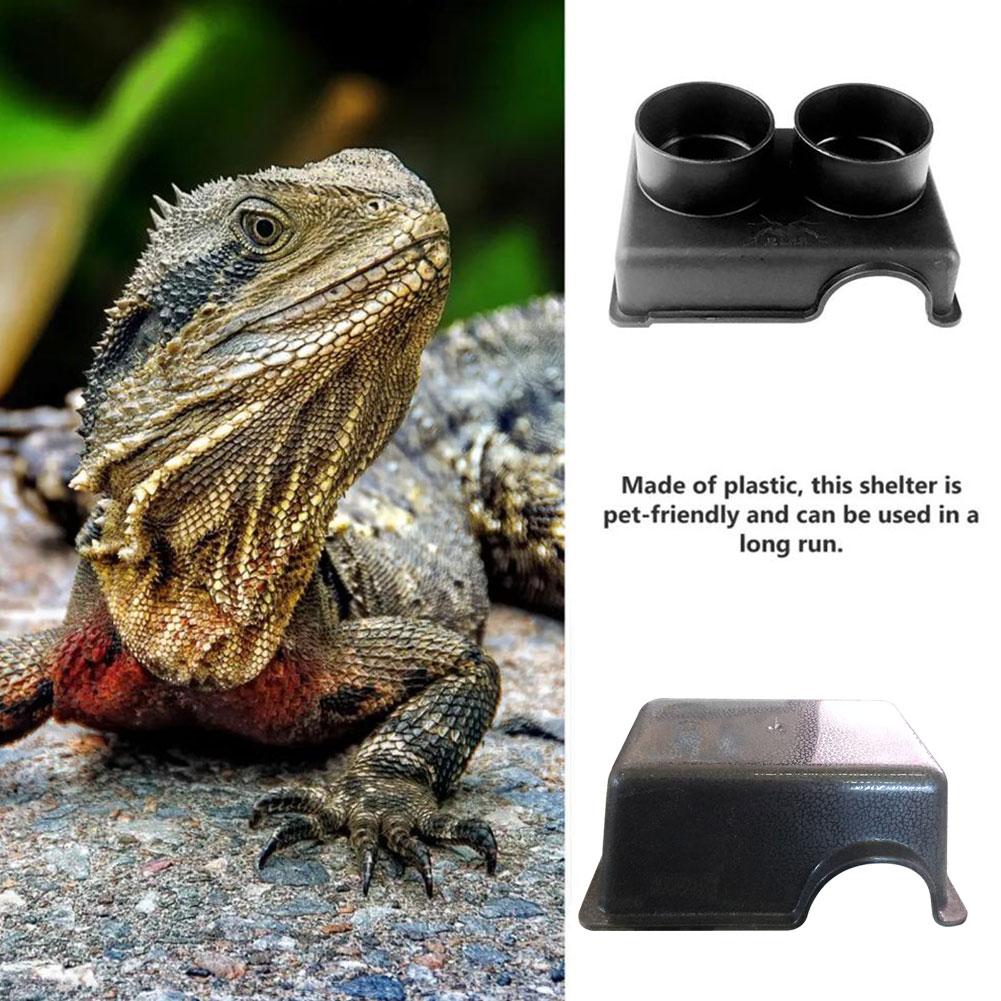 Reptile Hide Box Small Animal Hideaway Hides With Textured Surface Lizards Gecko Leopard Hideaway Help Snakes T5G8