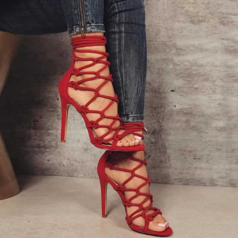 Womens Cross Strap Open Toe Sandals Pumps Shoes Womens Sandals Sexy High Heels ShoesXJ2500305