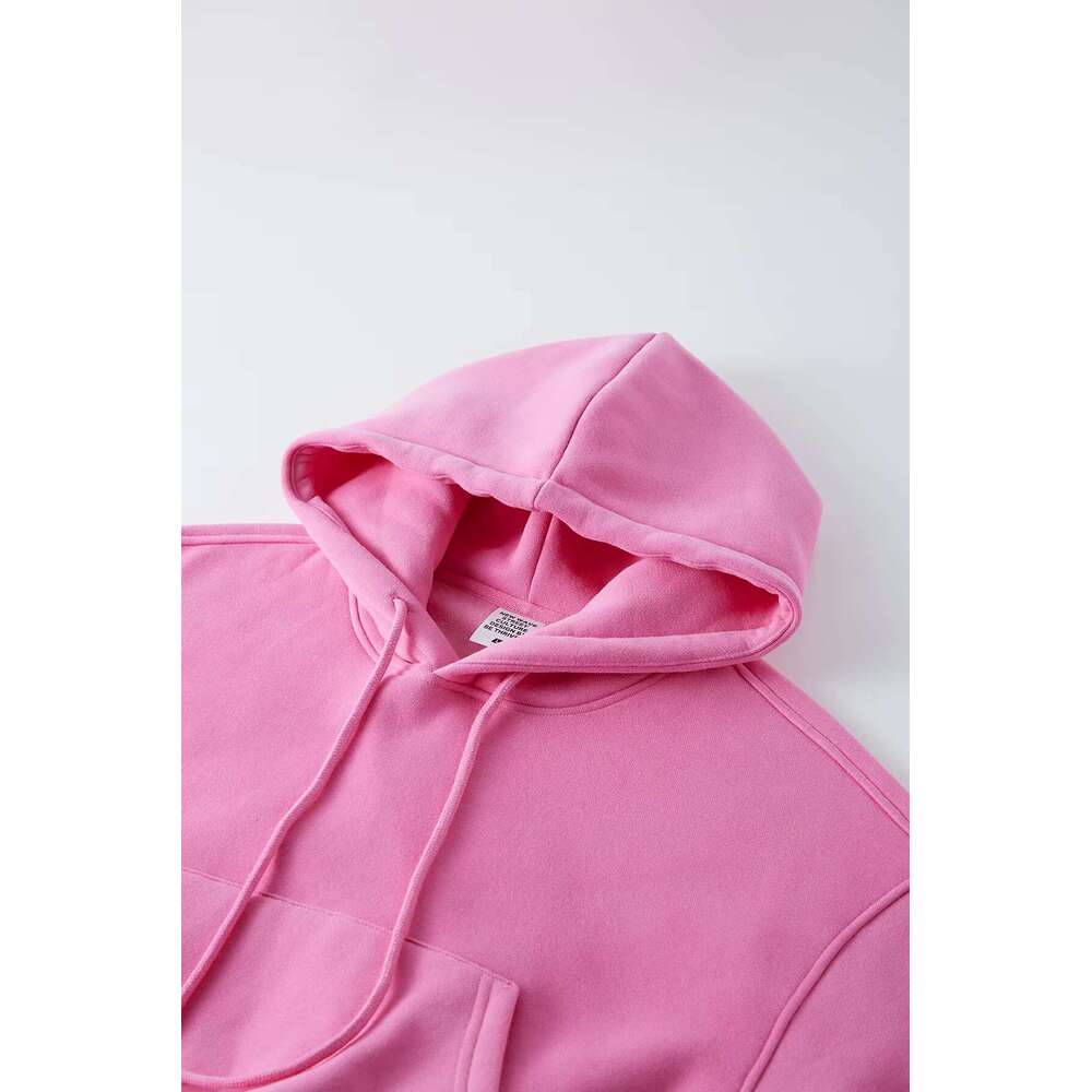 Custom Plain Pullover Embroidery Heavy Weight Womens Hoodies Streetwear Hoodie For Women