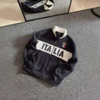 Spring full chain letter embroidery unisex color blocked sports hoodie