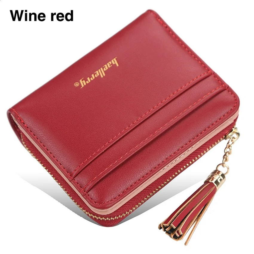 Fashion womens short wallet PU leather clutch Billfold multifunctional coin card clip notebook 250305