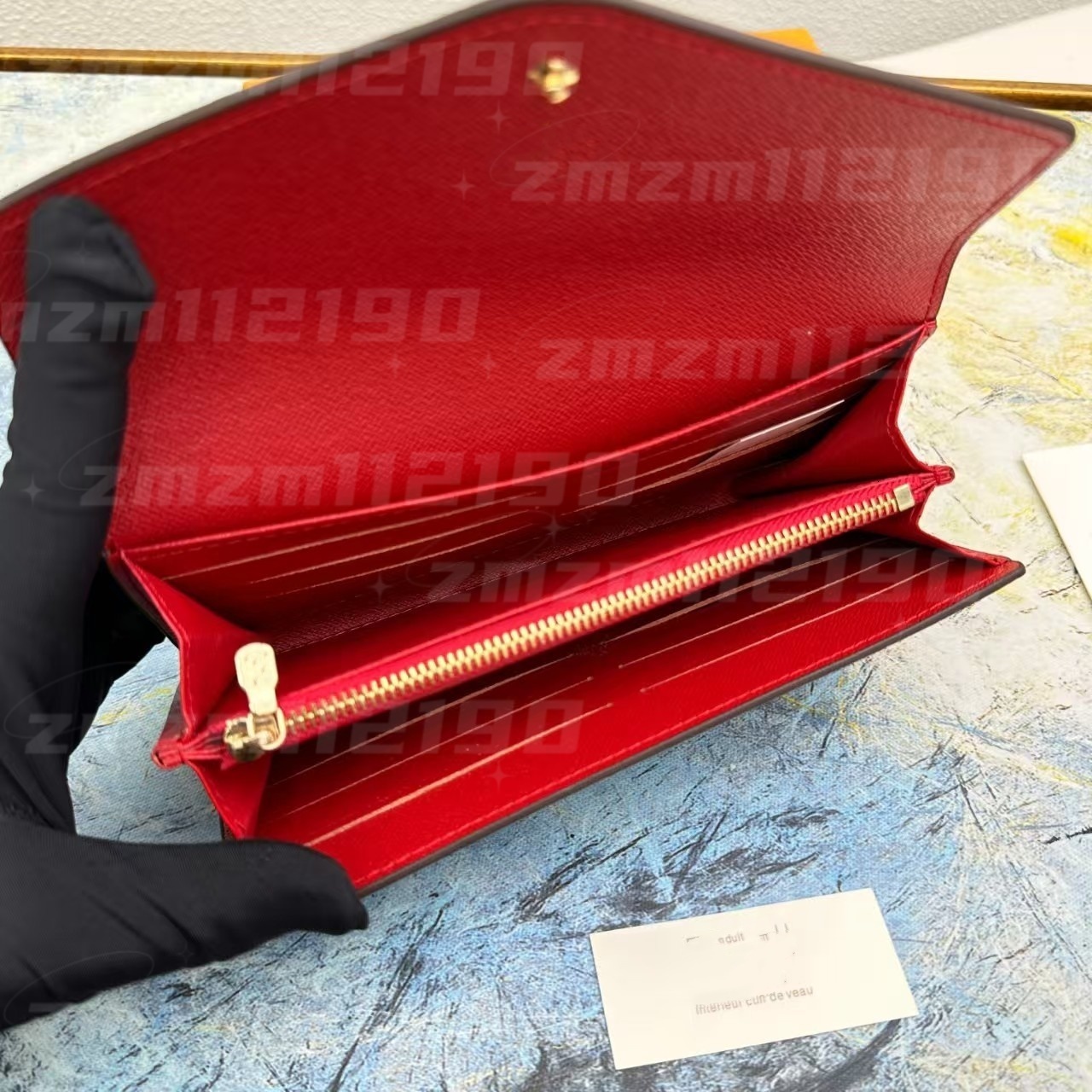 Gold snap button Designers wallet fashion pvc Leather Folding Wallet Cute Coin Purse Women Credit Card Holder Women leather bags Letters wallets coin Purse 60531