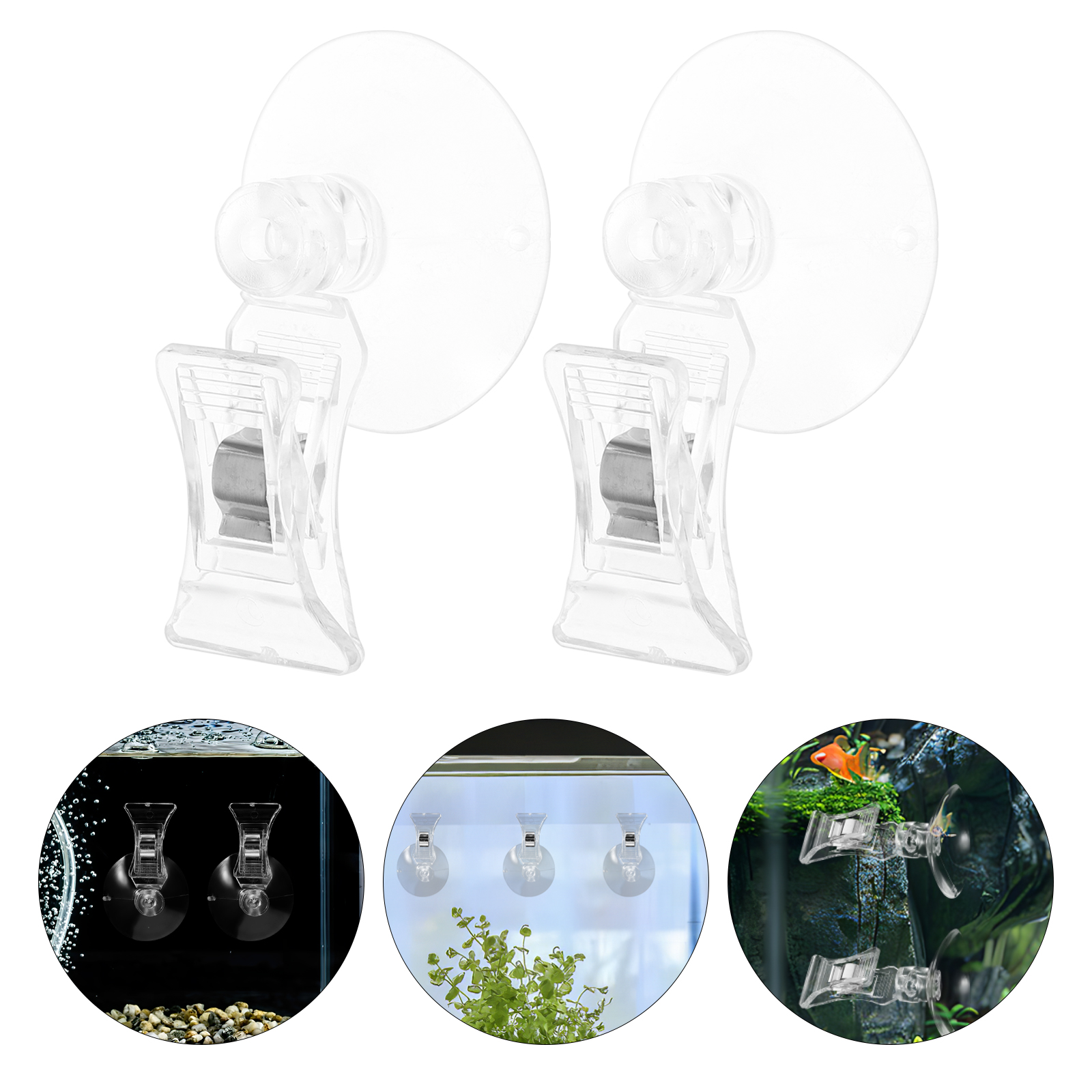 3 Pcs Feed Clip Fish Tank Accessories Feeder Aquarium Accessory Supplies for Suckers Holder Suction Cup Seaweed Tool Food