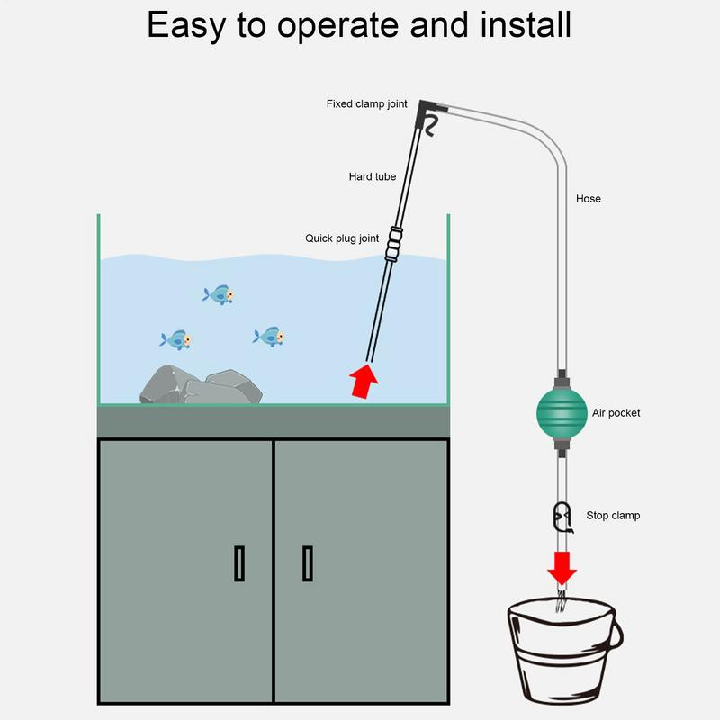 Fish Tank Gravel Vacuum Cleaner Fish Tank Gravel Removal Glass Cleaner Shopping Center Home Siphon Equipment To Maintain Clear