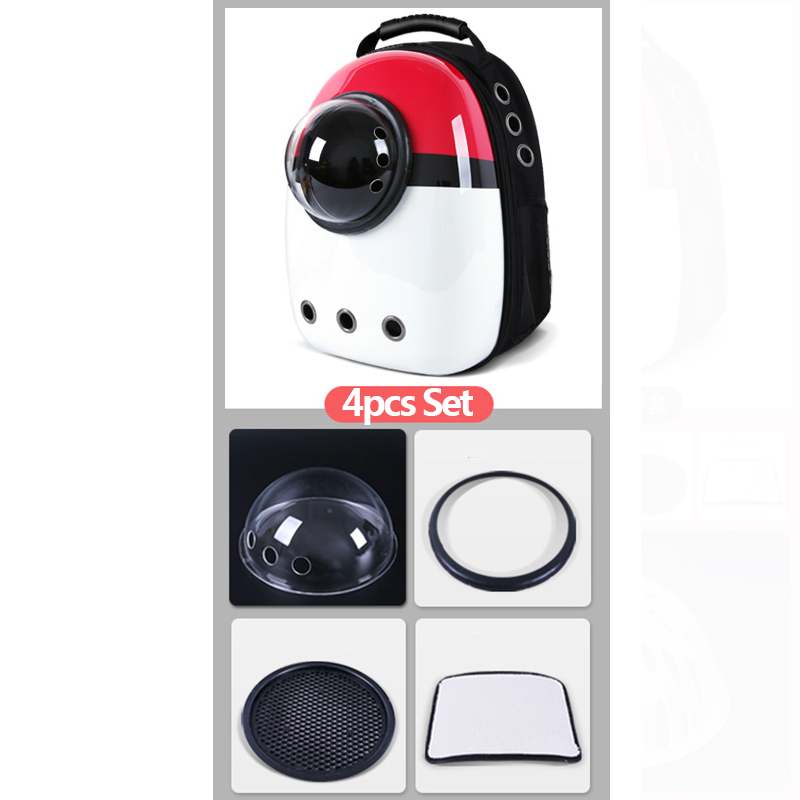 Pet Dog Cat Backpack Travel Cats Carrier Double Shoulder Bag Space Capsule Backpack Bag Small Pet 6kg Handbag Carrying Outside