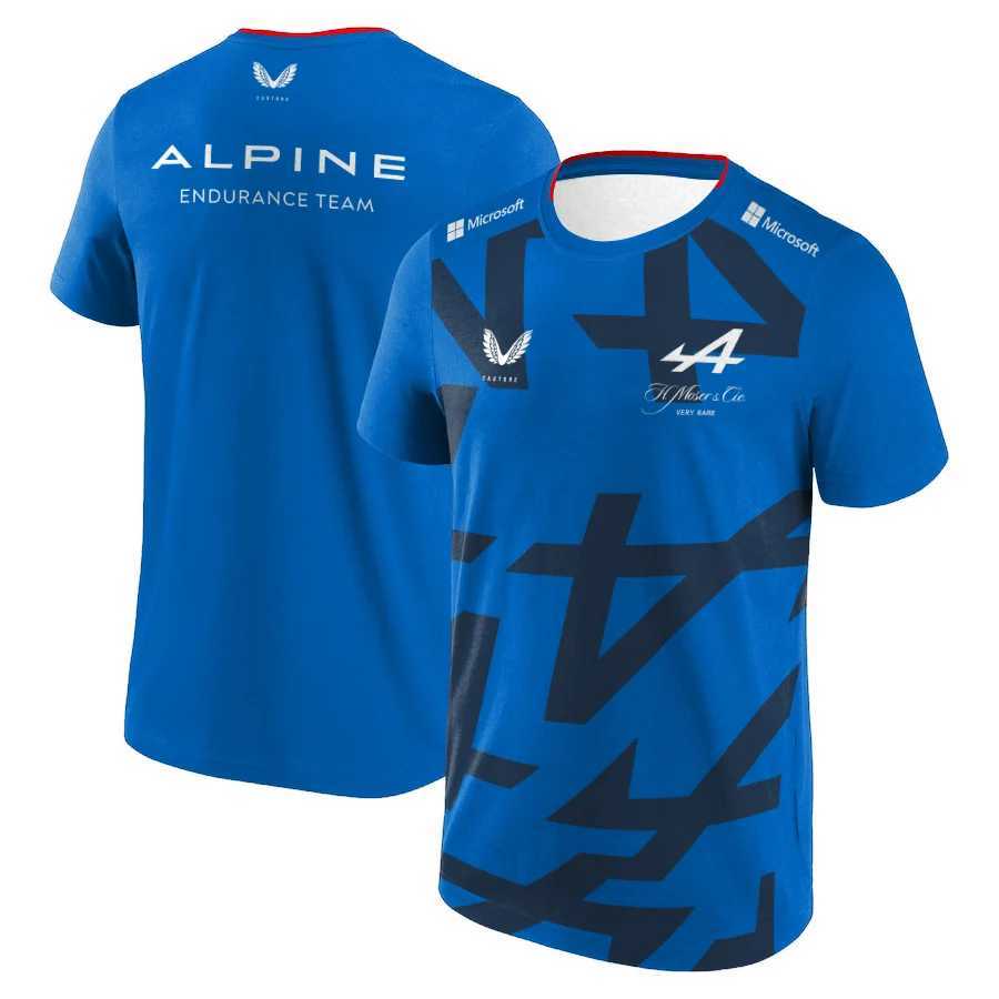 Men's T-Shirts Summer Hot Selling F1 Racing Competition Outdoor Extreme Sports BWT ALPINE Racing Team Quick Drying Cycling Suit T-shirt For Men z