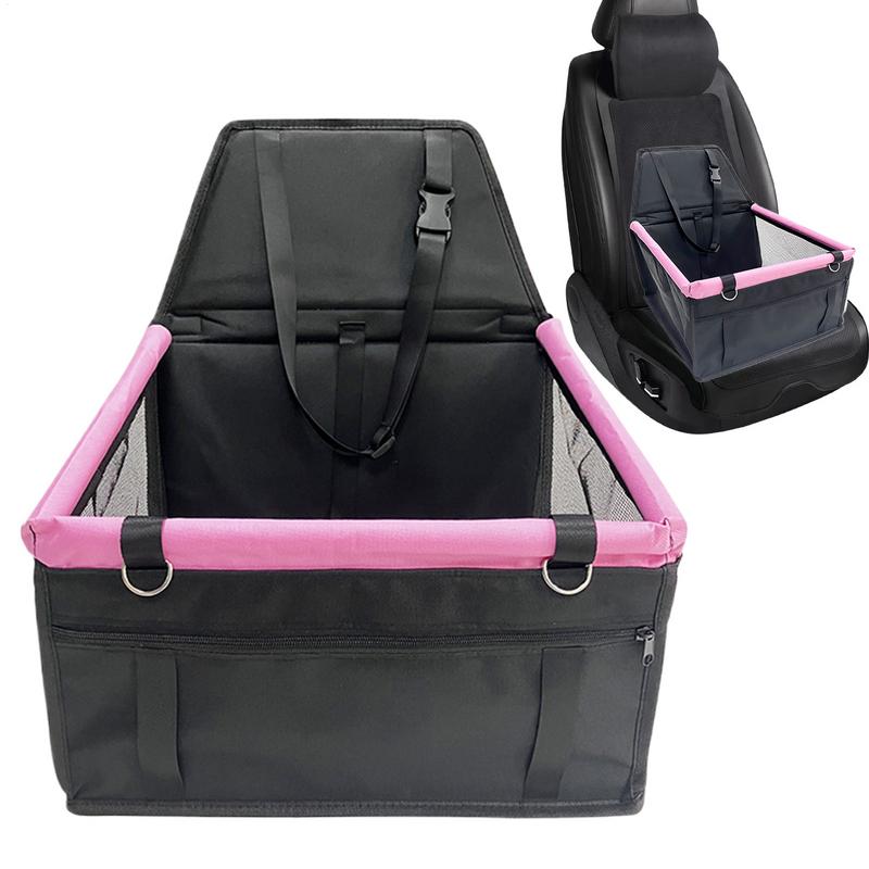 Dog Car Seat Dog Carrier Puppy Car Seat Pet Booster Car Seat Scratch Proof Durable Pet Booster Car Seat Bed With Storage Pocket