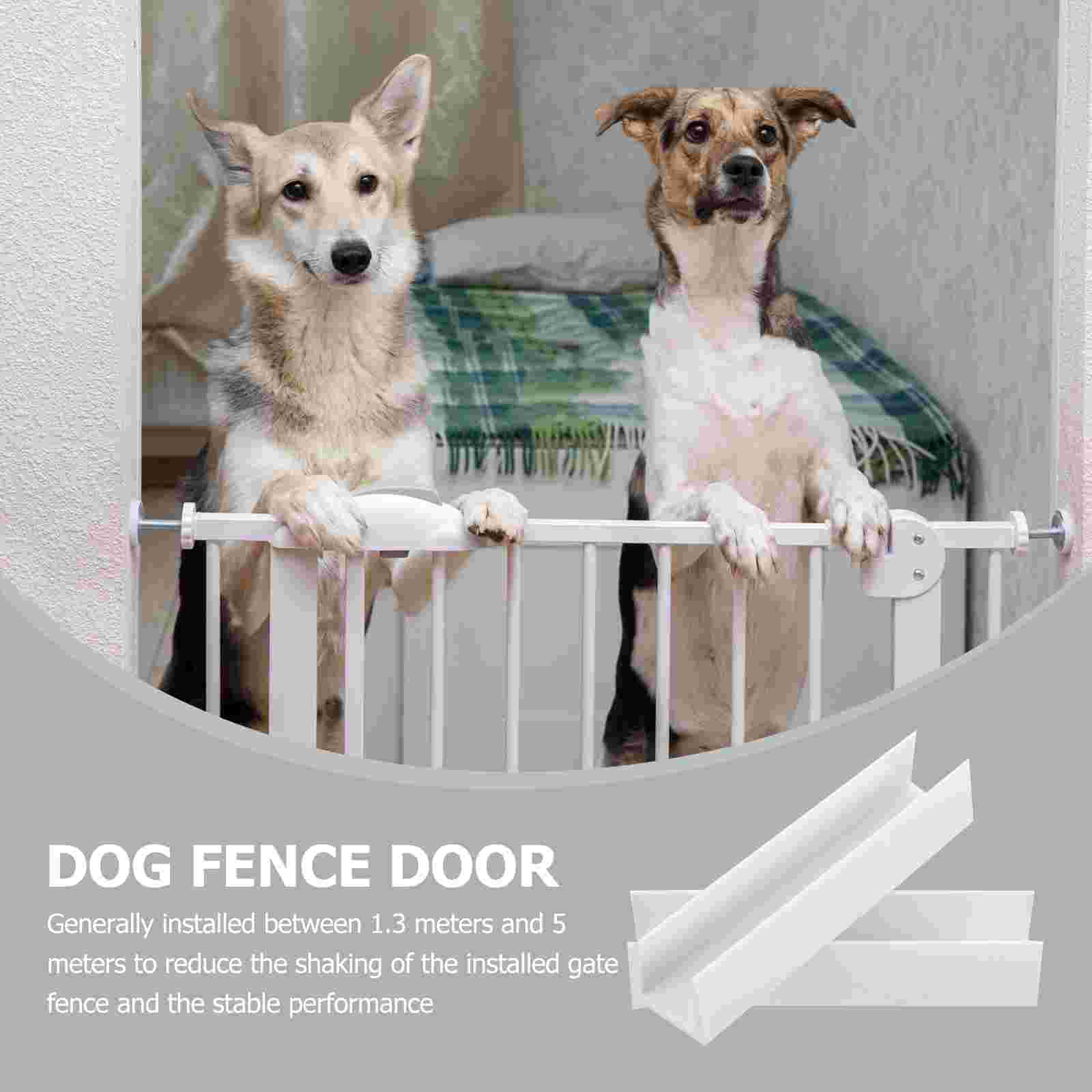 5 PCS Fence U-shaped Card Slot Door Gate Dog Interface Reinforcement Pet Groove Baby