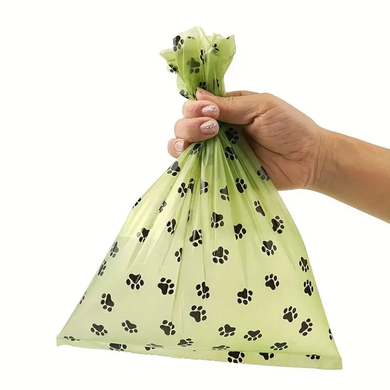 New Pet Biodegradable Trash Bag Dog Poop Bags Bulk Biobase Scented Poo Bag Degradable Cat Waste Bags Dog Poop Dispenser Gifts