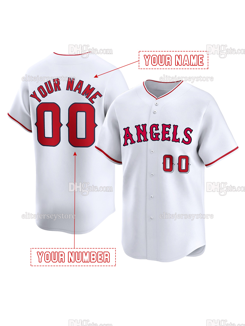 Personalized Custom Baseball Jersey Mike Trout Shohei Ohtani Jo Adell Jorge Soler Ward Travis d'Arnaud Anderson