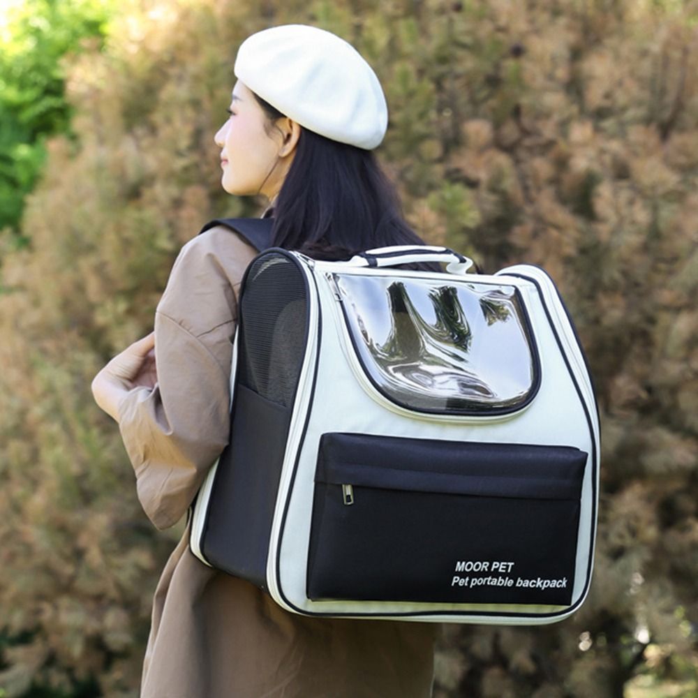 Expandable Pet Backpack Carrier Portable Creative Pet Carrying Backpack Thickened Lightweight Dog Carrier Bag for Cats Puppy