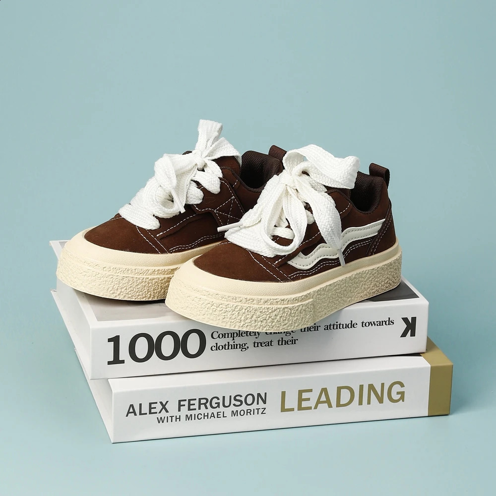 Boys And Girls Canvas Shoes Childrens School Performance Shoes Babys Children Biscuit Bottom Breathable Kids Shoes 250305