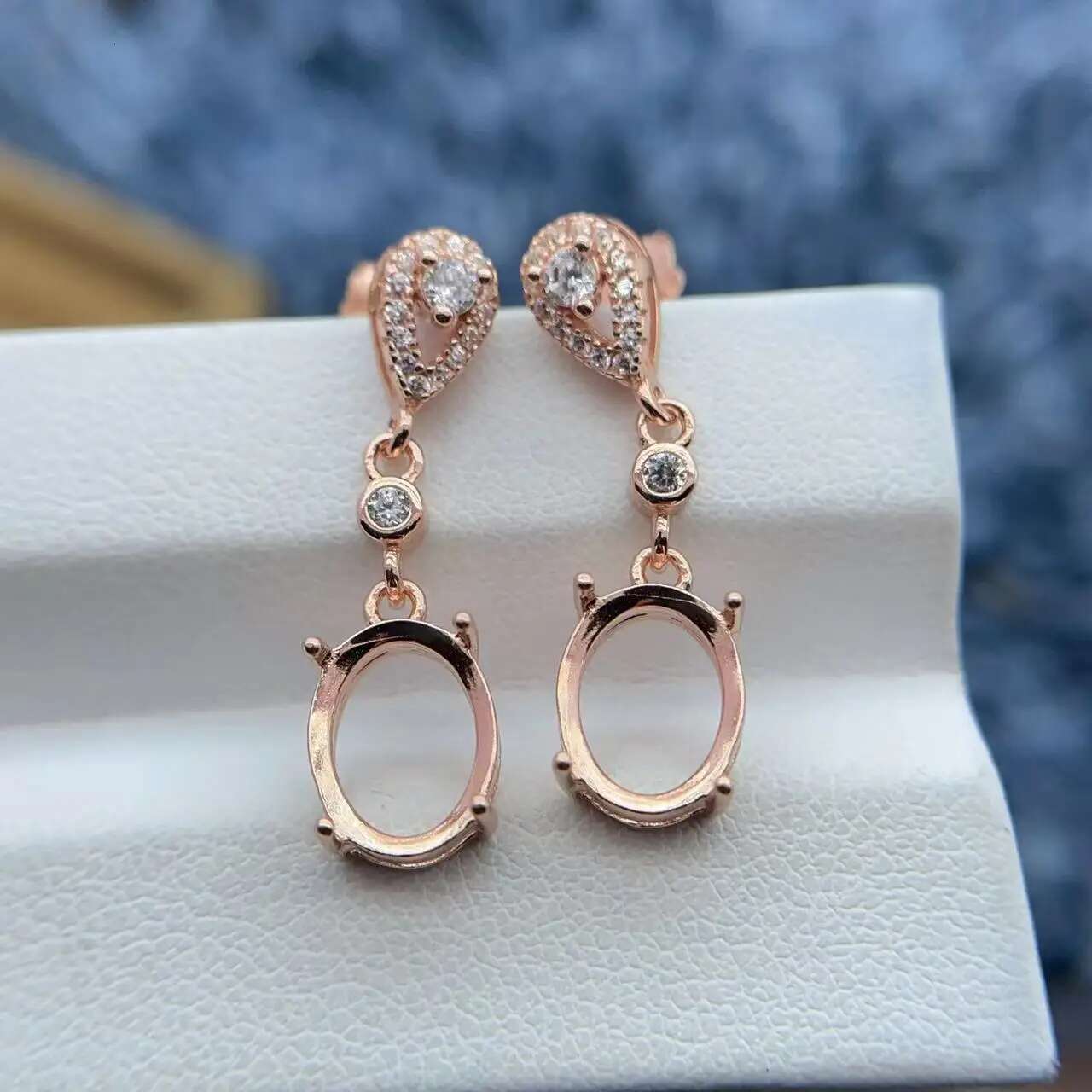 MeiBaPJ Inlay Multi Sized Medium To Long Styles S Sterg Sier DIY Empty Earrings Holder Women Fine Jewelry Accessory