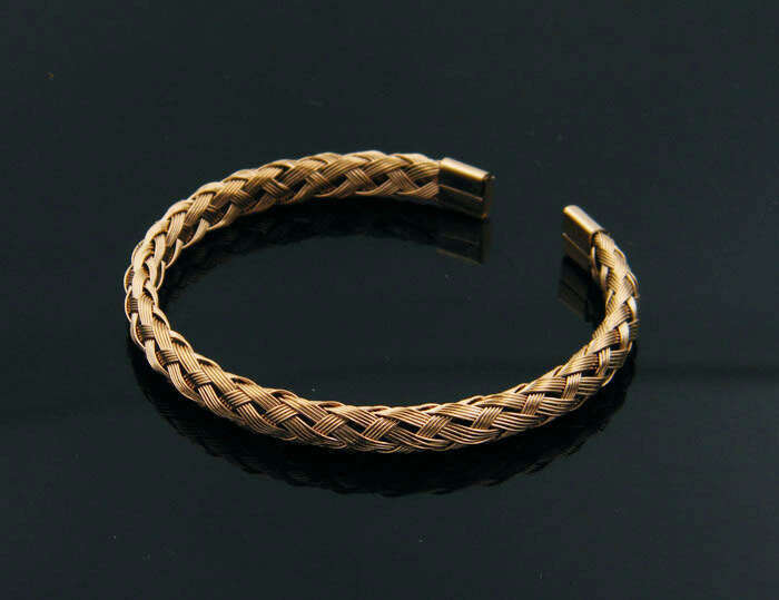 Exaggerate and domineering Fried Dough Twists braid open bracelet, simple personality, 100 matching accessories