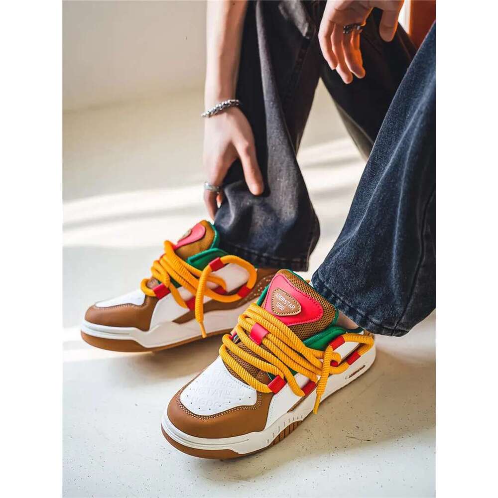 2025 Streetwear Hip Hop Original Sports Skateboard Man Fashion Low Top Men Casual Sneakers Platform Shoes