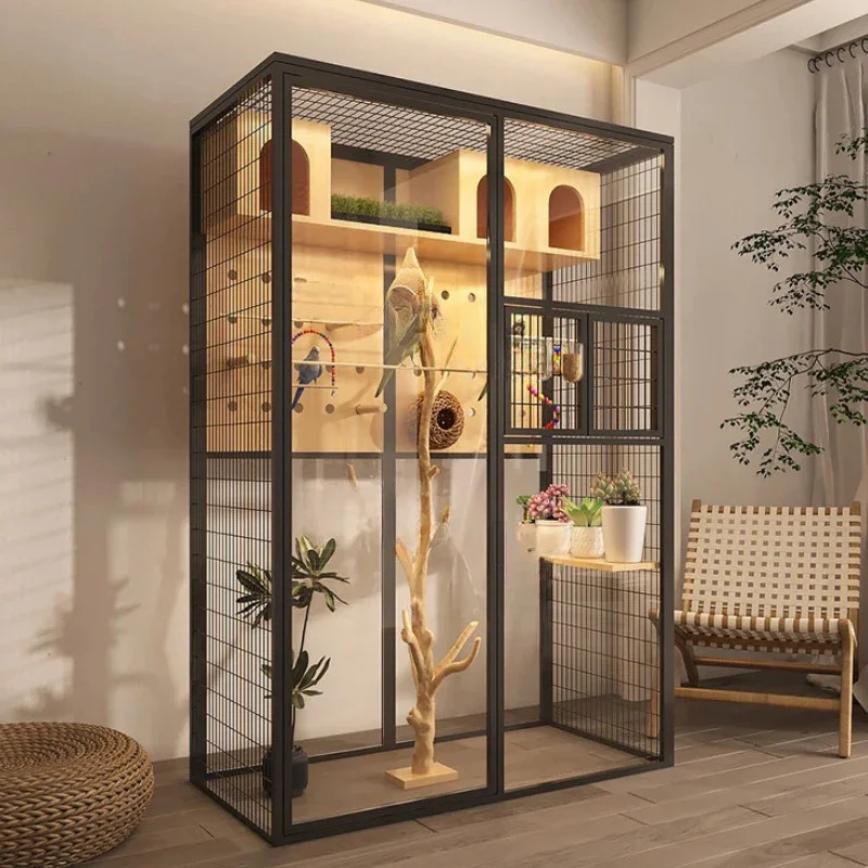 Bathtub Birds Outdoor Aviary Bird Cage Breeding Cage Feeder Parrot Transfer Acrylic House Jaulas Para Pajaros Pet Bag Giardino