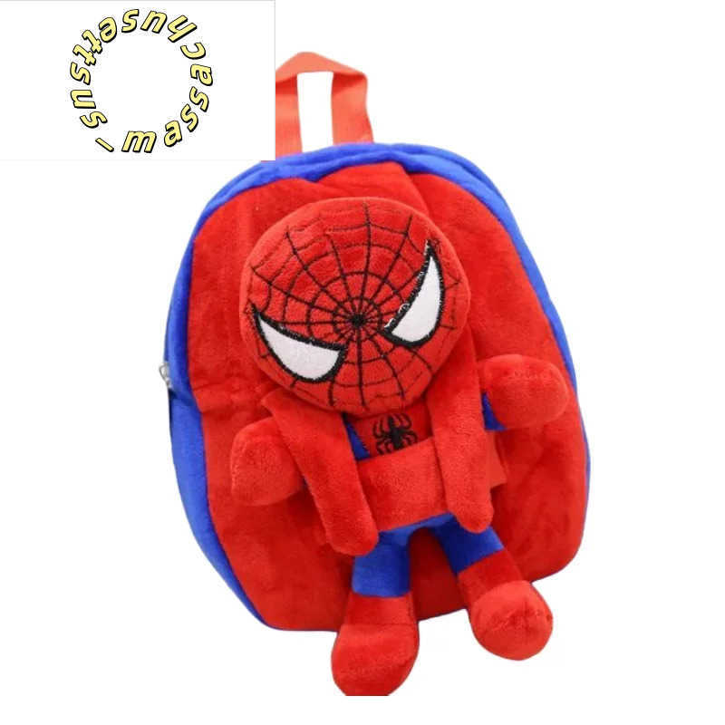 Backpacks Marvel series cartoon anime fashion personality plush toys childrens leisure cute kindergarten backpacks holiday gifts Y250305Y0HZ