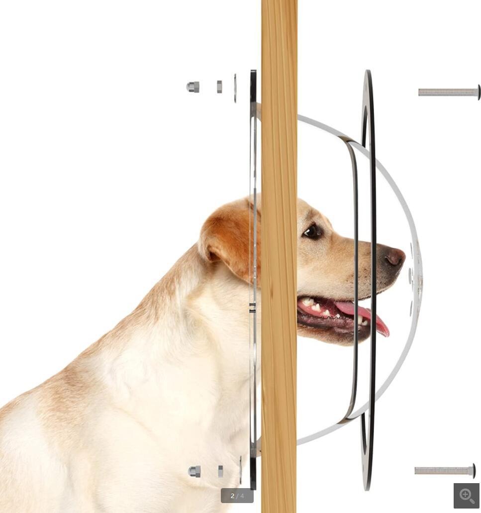 Dog Fence Dome Pet for Cat Window Pet Porthole Window Durable Acrylic Dome Clear Viewer for Fence Door Gate Decoration